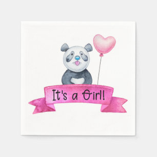 Det är en flicka pappersservett