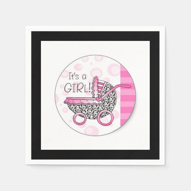 Det är en flicka pappersservett (Framsidan)