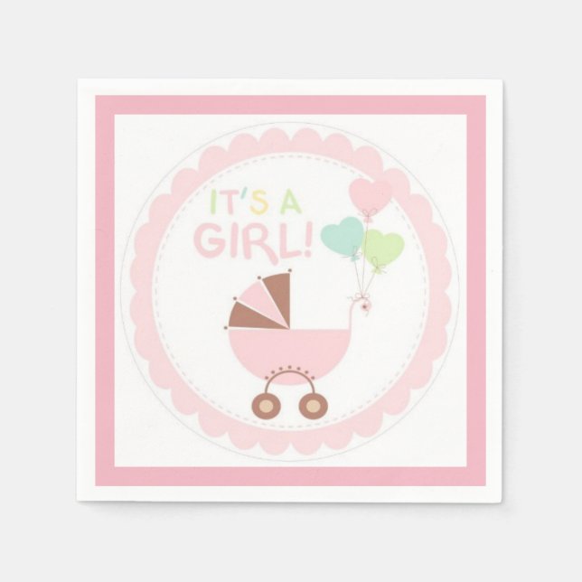 Det är en flicka pappersservett (Framsidan)