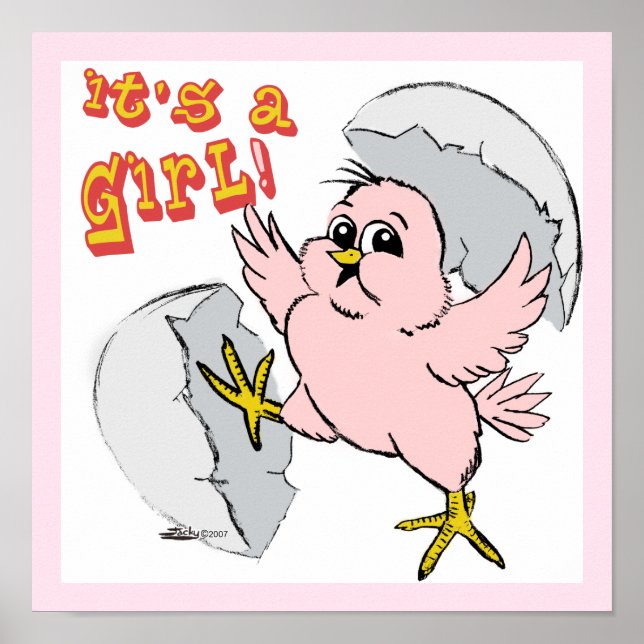 Det är en flicka! poster (Framsidan)