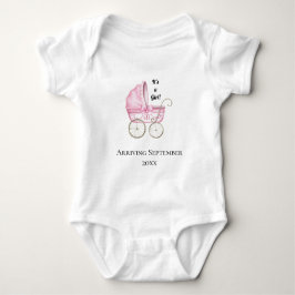 Det är en flicka! Rosa Baby Gravid Meddelande T Shirt
