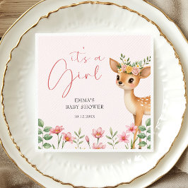 Det är en Flicka Shower för Hjort av jackläck Pappersservett