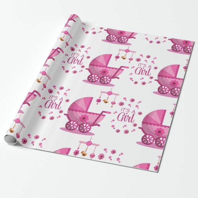 Det är en flicka som slår Pappert Presentpapper (Utrullad)