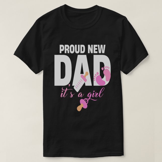 Det är en flicka. t shirt (Design framsida)