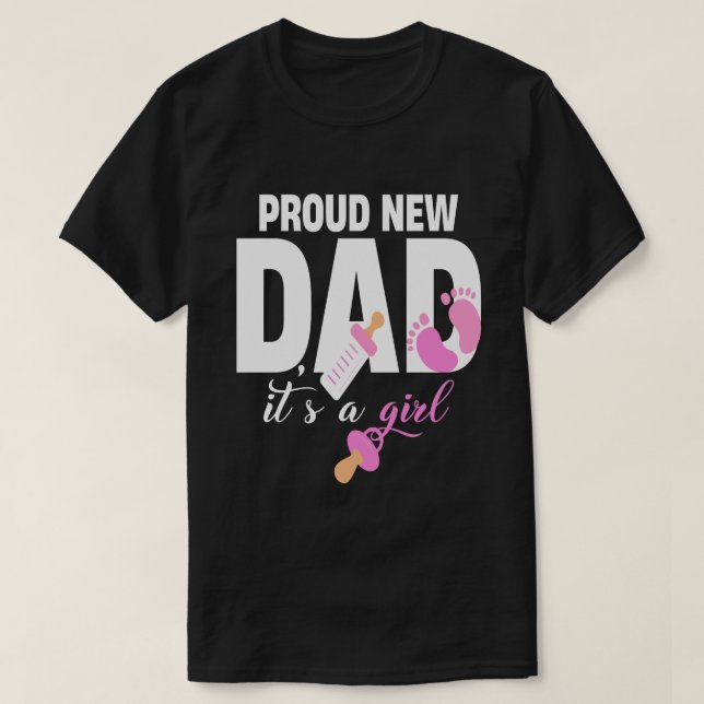 Det är en flicka. t shirt (Design framsida)