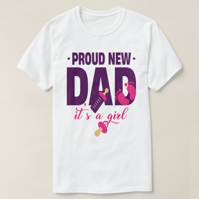 Det är en flicka. t shirt (Design framsida)