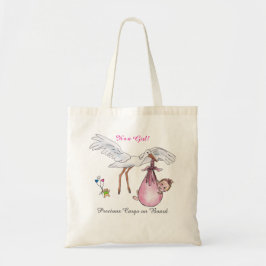 Det är en flicka! Tote Bag Tygkasse