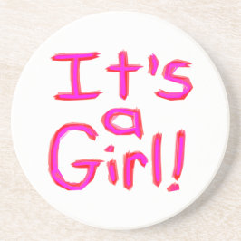 Det är en flicka! underlägg sandsten