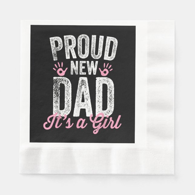 Det är en flickgåva från Far att vara snart. Pappersservett (Framsidan)