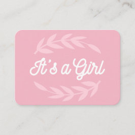 Det är en flickretrotypografi visitkort