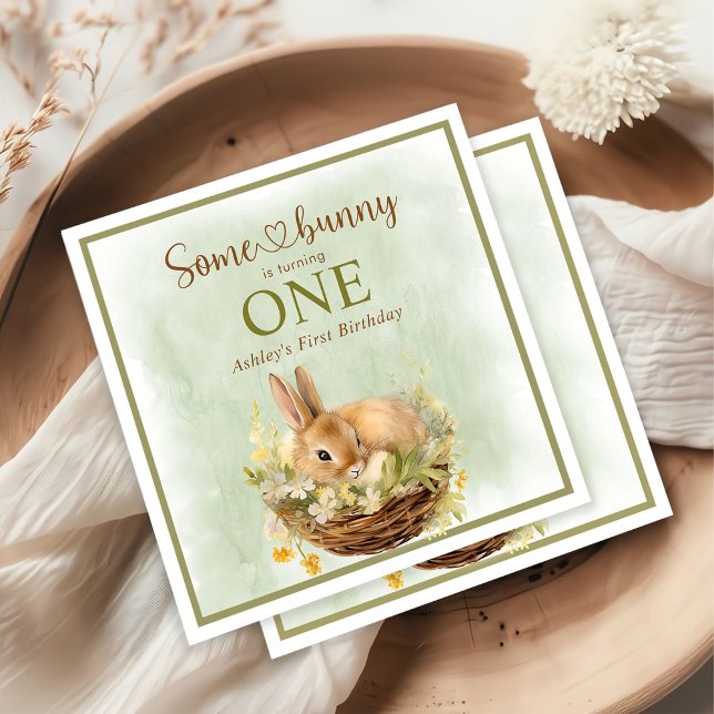 Det är en första födelsedag. pappersservett (Skapare uppladdad)