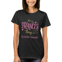 Det är en Frances-sak Rosa Guld Kvinnor Present