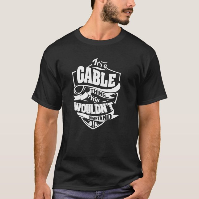 Det är en GABLE Sak T Shirt (Framsida)