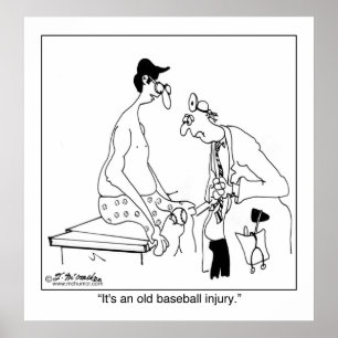 Det är en gammal baskebollskada poster