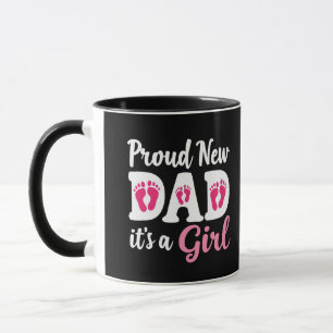 Det är en Gender i Pappa som ska bli en flicka. Mugg