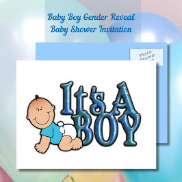 Det är en Gender Reveal | Inbjudan till babyvisnin