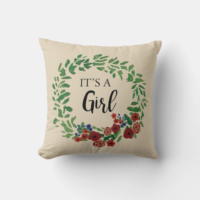 Det är en Gender Reveal Pillow Kudde (Framsida)