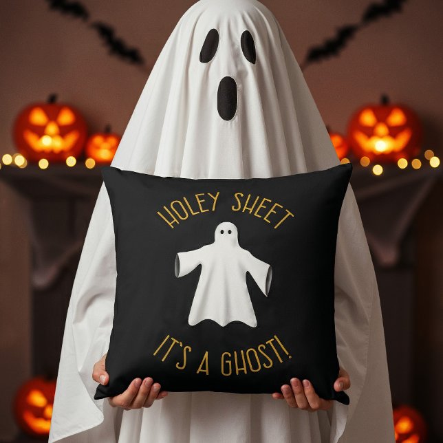 Det är en Ghost, Halloween Decor - Holey Lakan. Kudde (Skapare uppladdad)