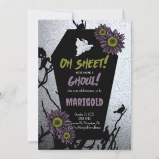 Det är en Ghoul Coffin Halloween Baby Shower Inbju Inbjudningar