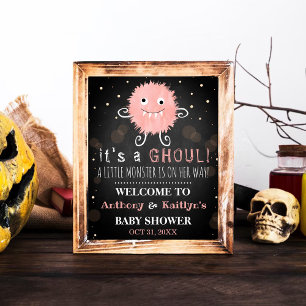 Det är en Ghoul! Little Monster Halloween Baby Sho Poster