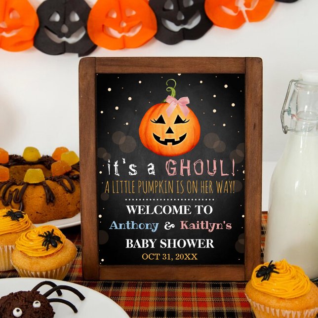 Det är en Ghoul! Little Pumpkin Halloween Baby Sho Poster (Skapare uppladdad)