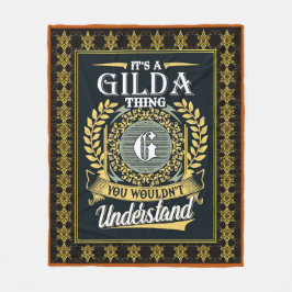 Det är en Gilda Sak du inte kunde förstå Fleecefilt