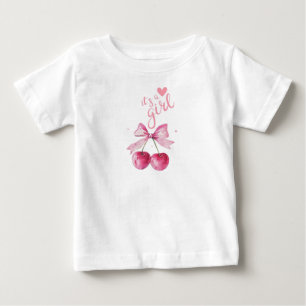 Det är en Girl Cherry Baby T-Shirt