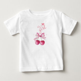 Det är en Girl Cherry Baby T-Shirt
