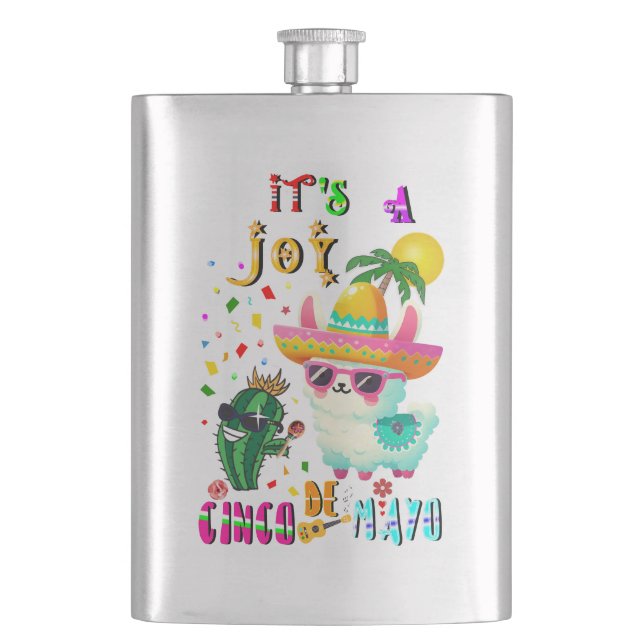 Det Är En Glädje Cinco De Mayo Fickplunta (Framsidan)