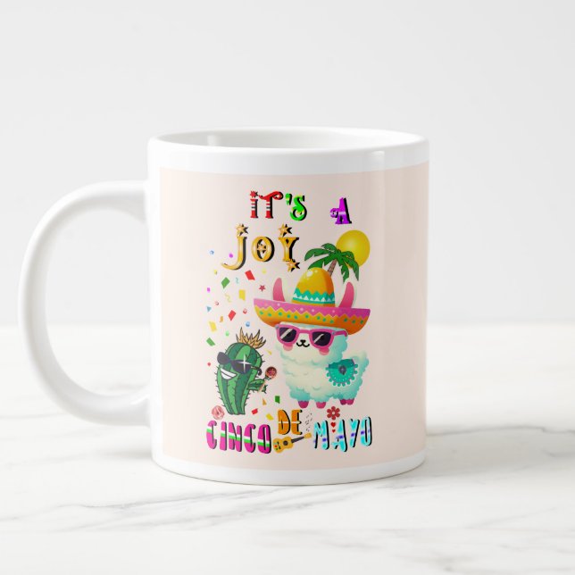 Det Är En Glädje Cinco De Mayo Jumbo Mugg (Vänster)