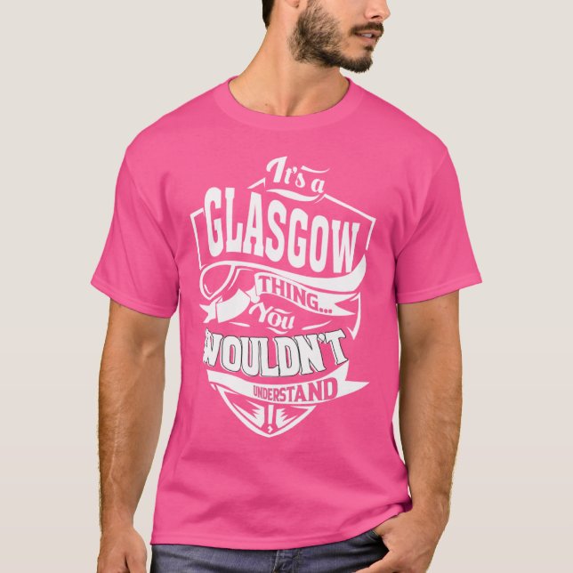 Det är en GLASGOW Sak T Shirt (Framsida)