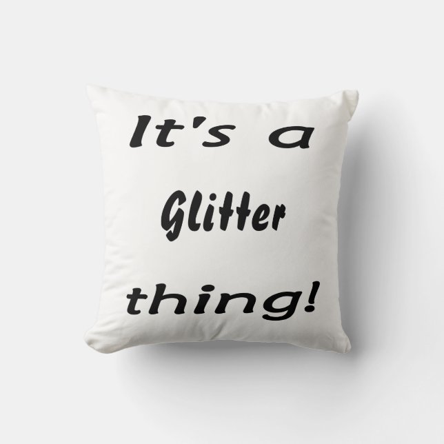 Det är en glittersak! kudde (Framsida)