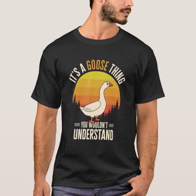 Det är en Goose Sak Goose Farm Animal Bird Geese F T Shirt (Framsida)