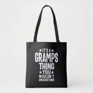Det är en Gramps Sak Farfar Gift Tygkasse
