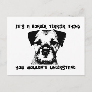 Det är en Gräns Terrier sak ... Vykort