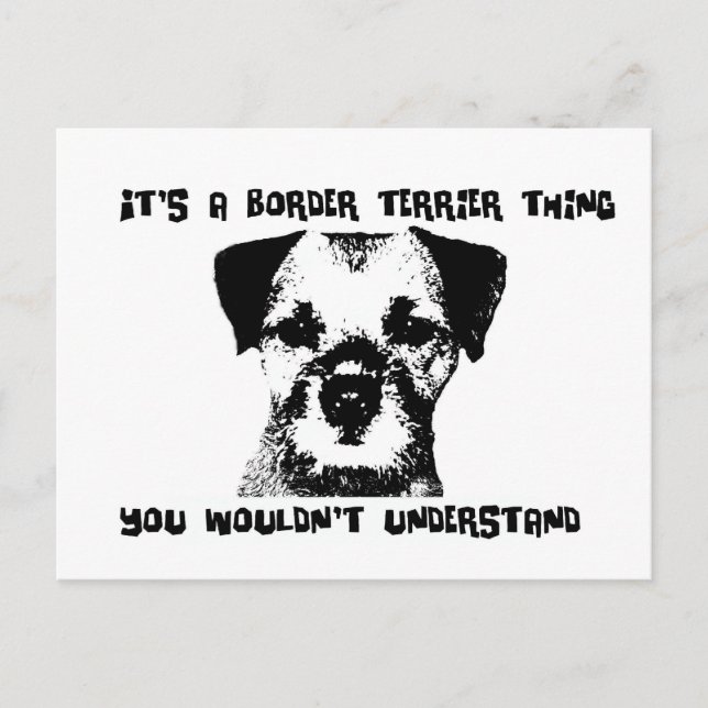 Det är en Gräns Terrier sak ... Vykort (Framsida)