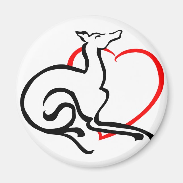 Det är en Grått Area Logotyp - ingen text Magnet (Framsidan)