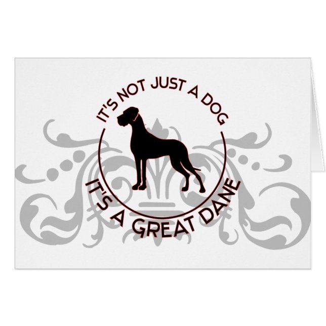 Det är en Great dane Hälsningskort (Framsidan Horizontal)