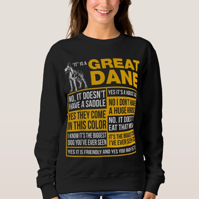 Det är en Great dane-stift Hund älskare T Shirt (Framsida)