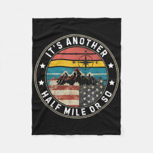 Det är en halv mil eller så Vintage amerikansk fla Fleecefilt