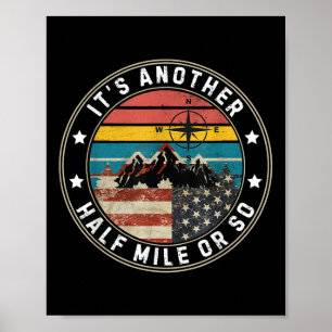 Det är en halv mil eller så Vintage amerikansk fla Poster
