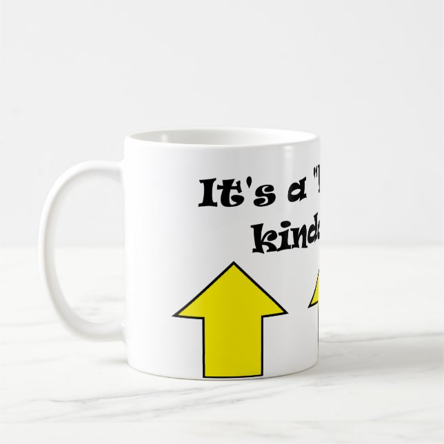 Det är en "halvfylld" dag ! kaffemugg (Vänster)