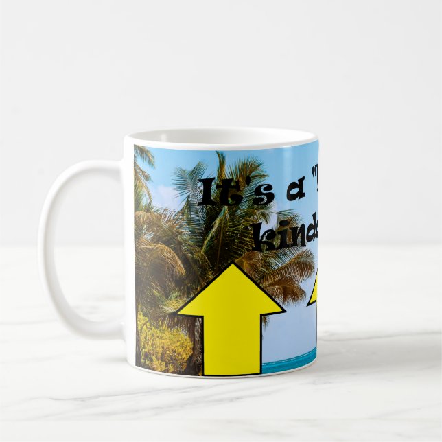 Det är en "halvfylld" dag ! kaffemugg (Vänster)