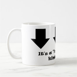 Det är en "halvt tom" dag! kaffemugg