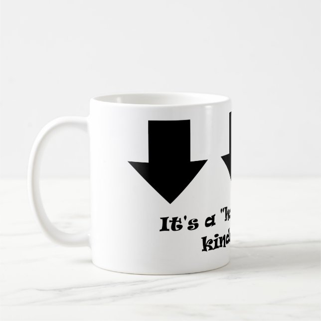 Det är en "halvt tom" dag! kaffemugg (Vänster)