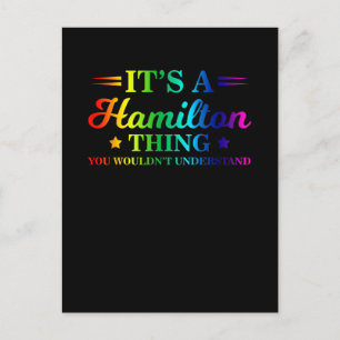 Det är en Hamilton-grej, du skulle inte förstå Vykort