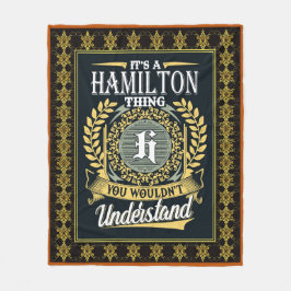 Det är en Hamilton Sak du inte kunde förstå Fleecefilt