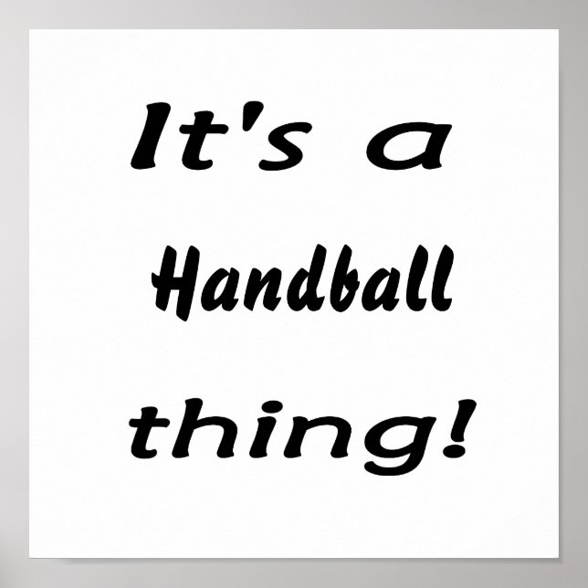 Det är en handboll sak! poster (Framsidan)