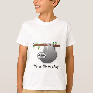 Det är en hängande Sloth för Slothdaggrå färg T Shirt