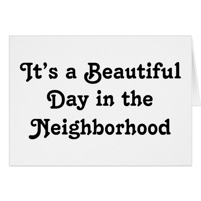 Det är en härlig dag hälsningskort (Framsidan Horizontal)